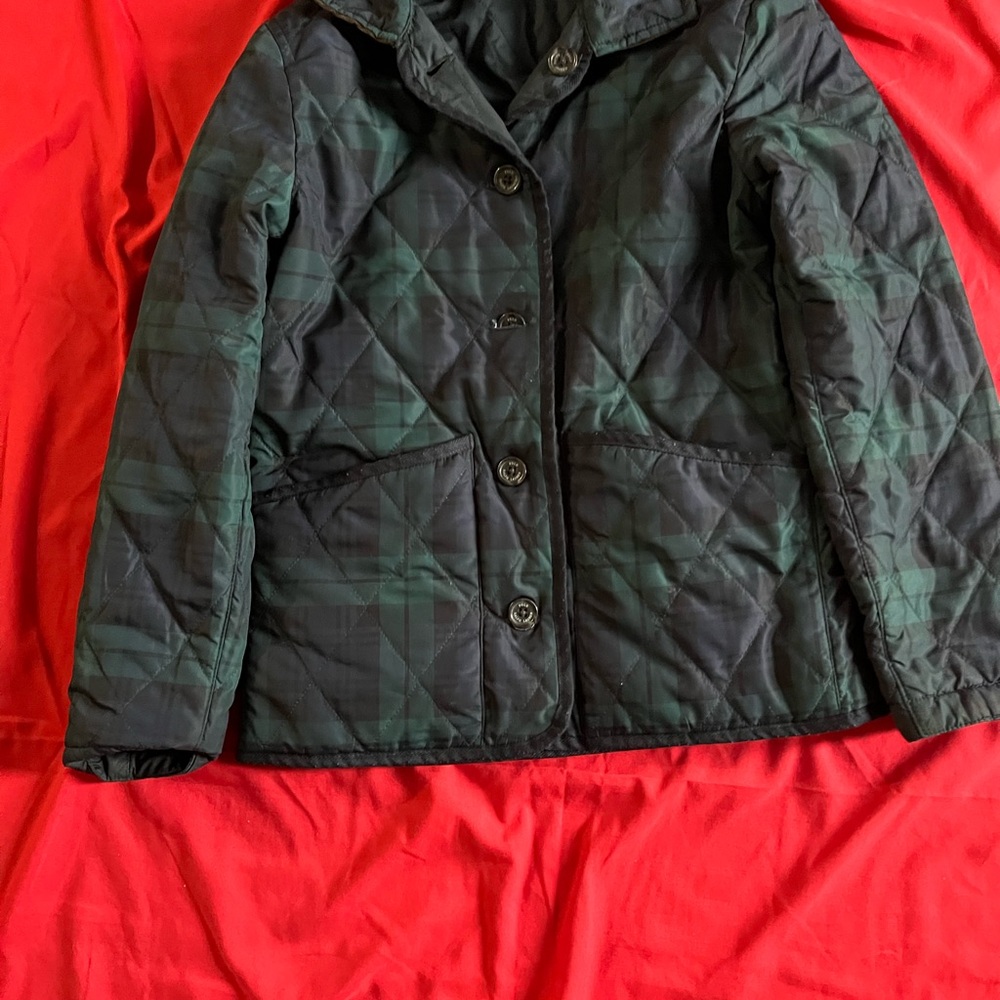 Polo by Ralph Lauren Reversible Navy and Green Quilted Puffer Jacket - Picture 2 of 6